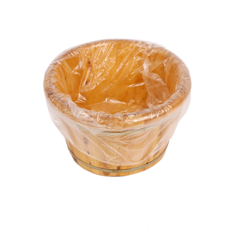 一次性足浴袋子足浴店足浴桶泡脚木桶带盖洗脚盆木盆加厚洗脚木桶