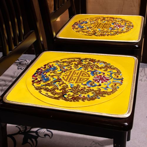 红木沙发垫圈椅太师椅垫实木椅餐桌椅座垫中式椅垫坐垫茶桌椅子垫