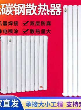 9sa暖气片家用水暖散热片钢二柱集中供暖水循环北方钢制立式散热