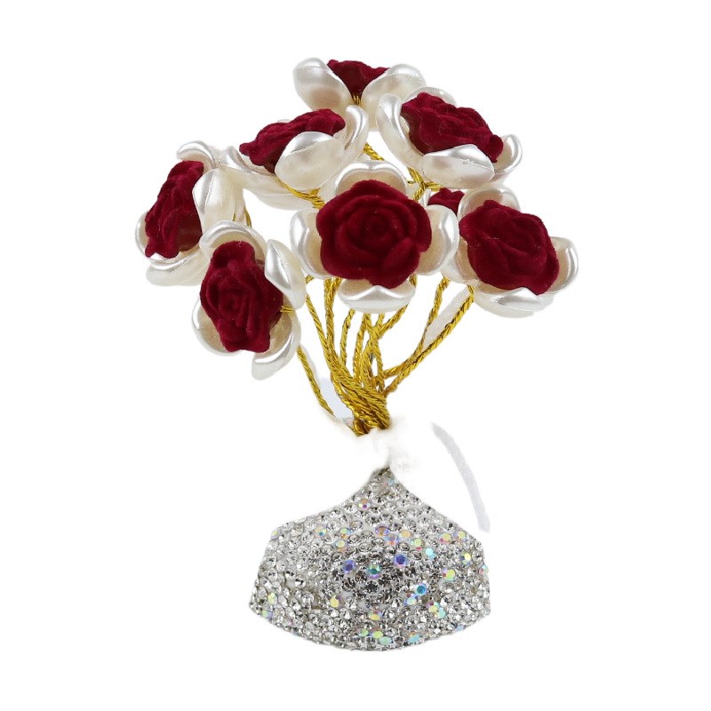 时尚汽车摆件仿真迷你植物小盆栽车载用品创意车内装饰品座式摆饰