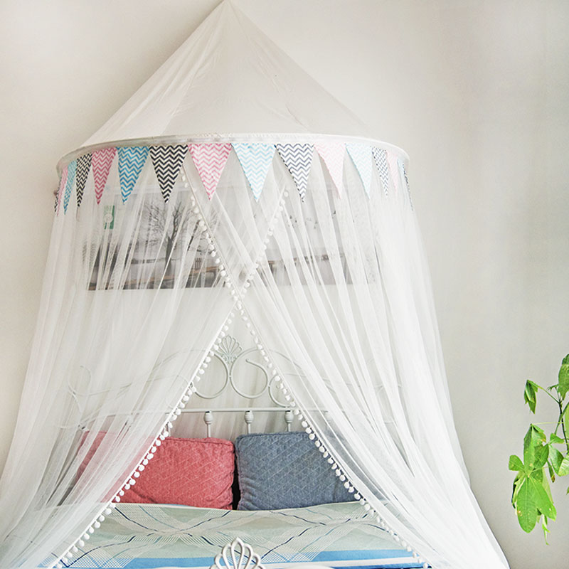 蚊帐吊顶圆顶公主落地式新款宫廷免安装1.5/1.8m1.2米床人家用