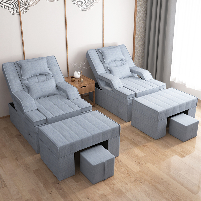 足疗沙发电动按摩床一体洗脚浴室浴场休闲定制采耳泡脚足浴足疗床