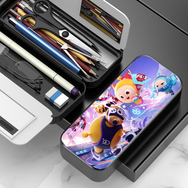 蛋仔派对文具盒多功能女孩202年新款小学生男孩款铅笔盒笔袋儿童