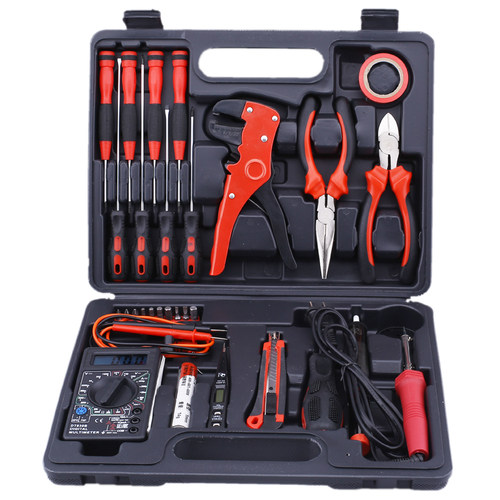 工具套装 30件套电讯工具组套 电子组合工具 五金工具盒 电工工具
