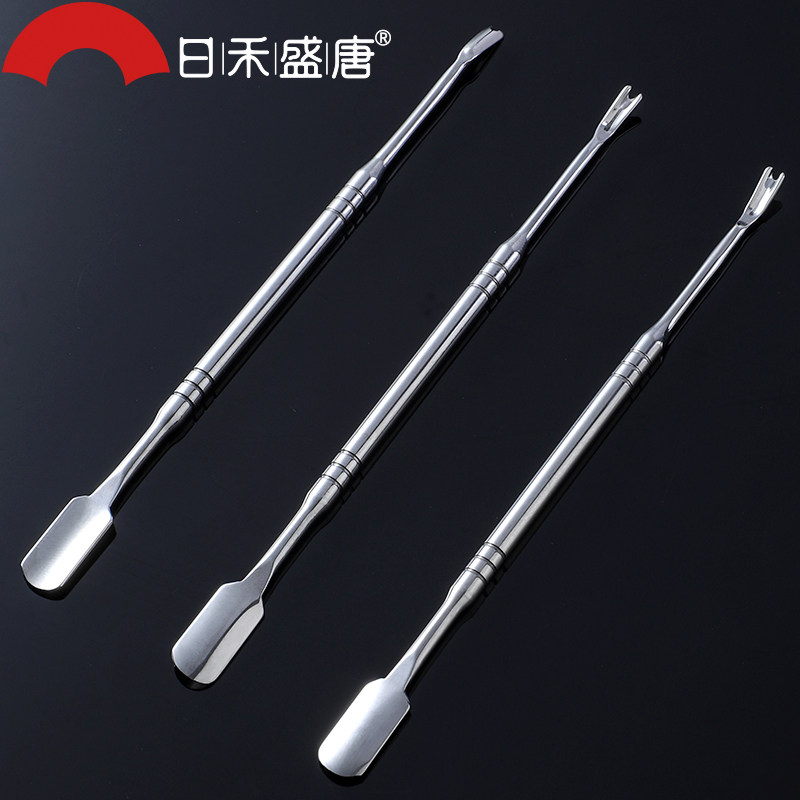 不锈钢死皮叉刀锋利去死皮手指甲工具修脚指美甲工具推剪挫角质铲