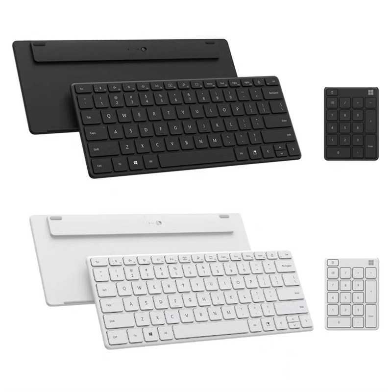 微软时尚设计师无线键盘3膜电脑iPd办公多设备超连结轻薄可携式