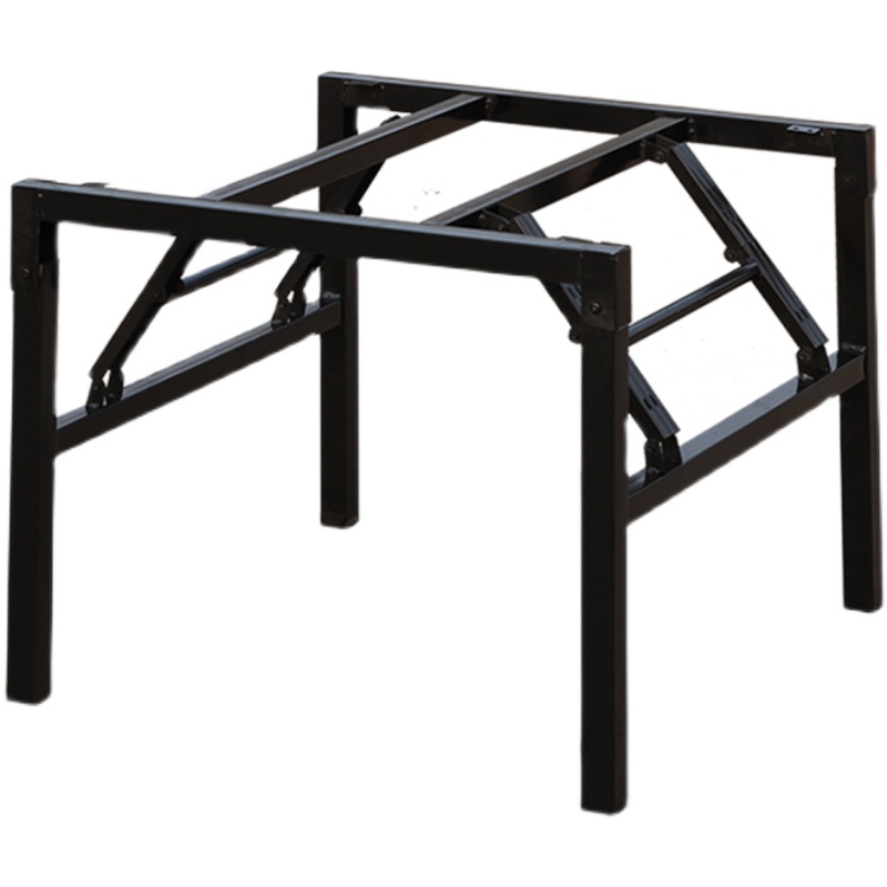 折叠桌架 正方形桌腿 小架子矮桌腿 折叠桌腿 支架 铁桌子腿 金属