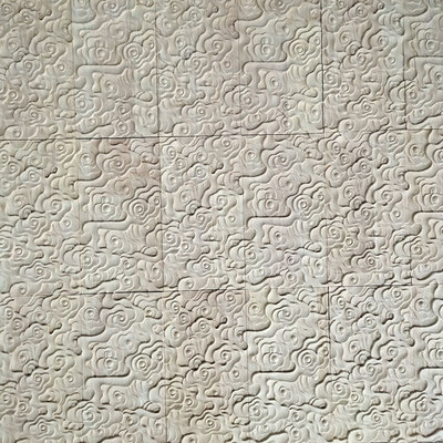 木雕祥云纹花板中式家用客厅墙面装饰品可拼接长方形浮雕实木墙贴