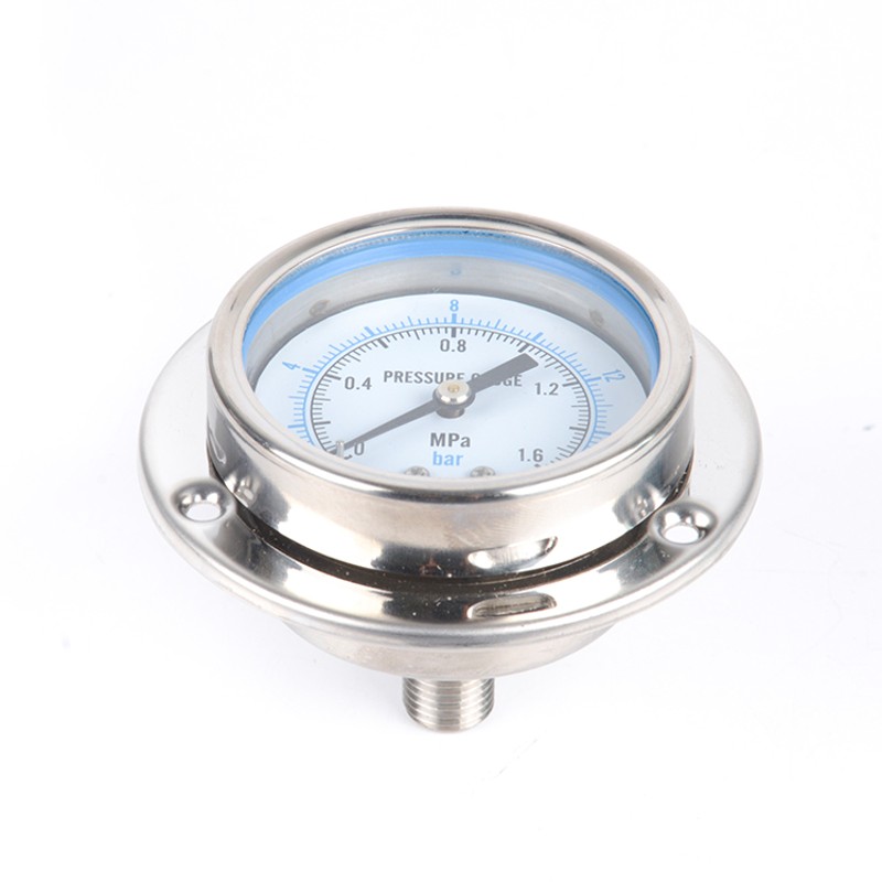 CUTEK 31不锈钢压力表 卡口型 Y0BF-ZT 1.MP M1*1.5蒸汽表