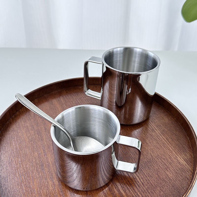 出口加厚18/10不锈钢层咖啡杯宝宝喝水杯小孩儿童杯30防烫杯子