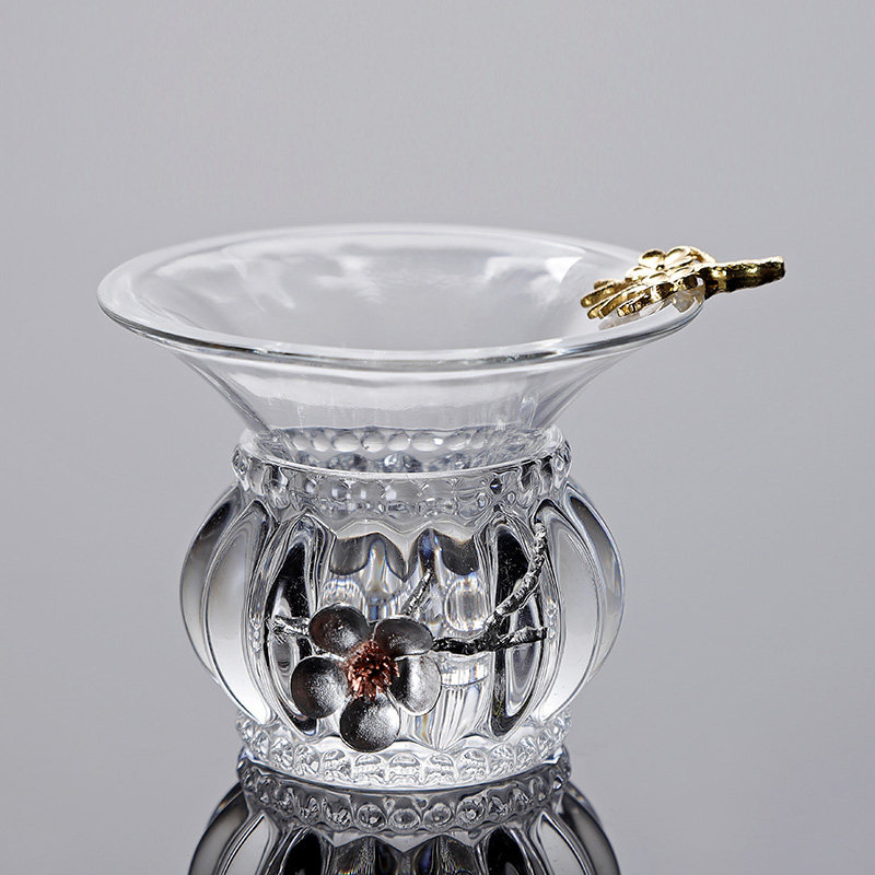 玻璃茶漏 功夫茶具配件分茶器 梅花创意茶叶过滤器