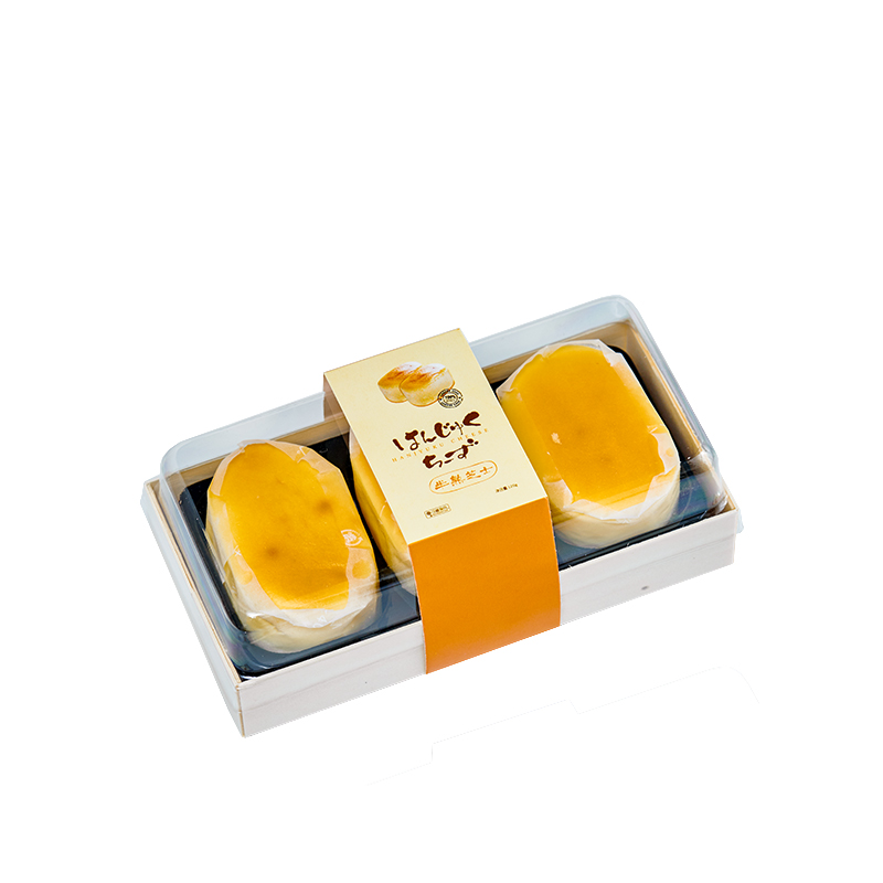 木质烘焙打包盒一次性2粒3粒粒半熟芝士包装盒乳酪蛋糕点心盒子