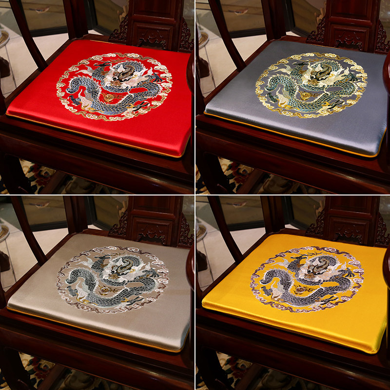中式红木椅垫沙发坐垫仿古实木家具圈椅官帽椅皇宫椅防滑垫刺绣龙,居家布艺,椅垫,淘宝优惠券,粉丝福利购,淘宝优惠卷