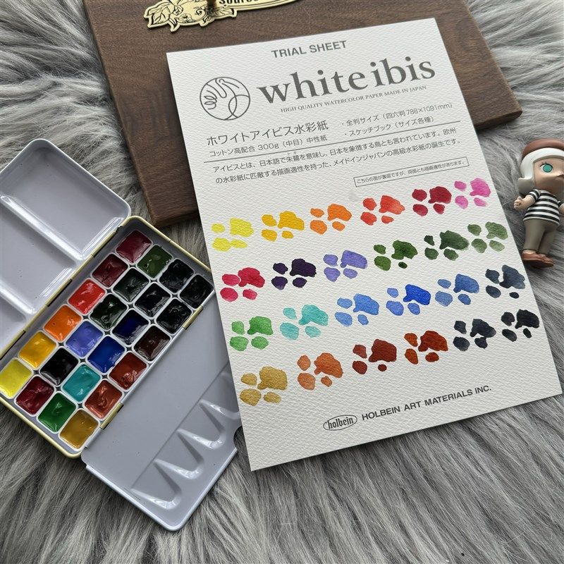 乌克兰罗莎艺术家水彩颜料24色60色固体水彩分装迷你试色套装