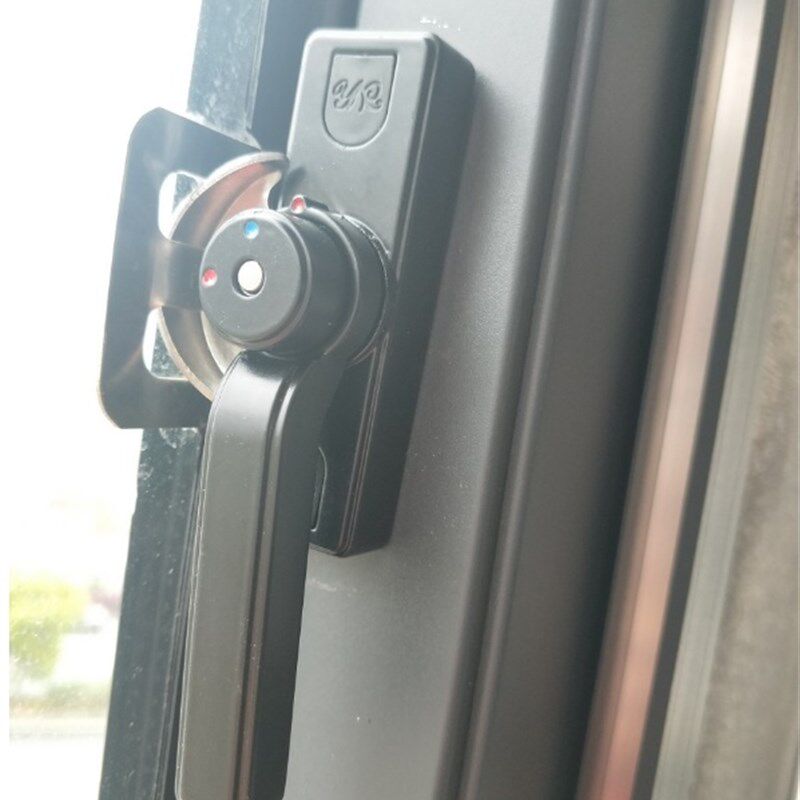 铝合金窗锁保险月牙锁双向可调左右推拉塑钢门窗防盗锁扣