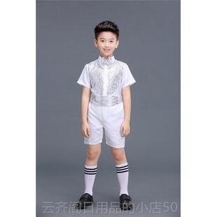 正品六一儿舞童表演幼儿园蹈女童公主蓬蓬裙唱男服童抱婴袋裤合团