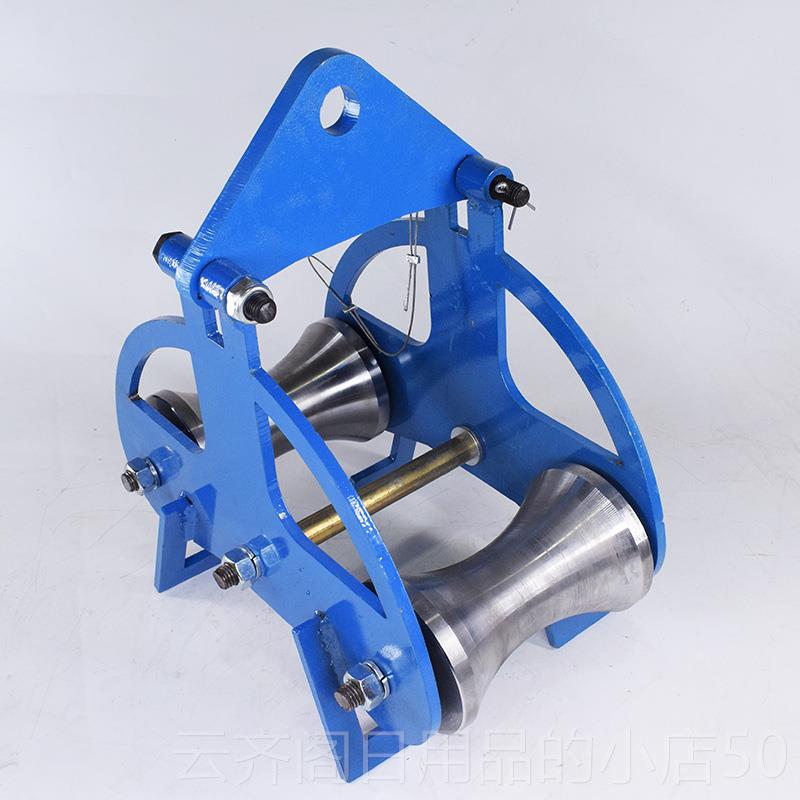 正品缆钢轮轮 重型轮滑车 电双轮转角滑 直线滑轮滑三联滑车电缆