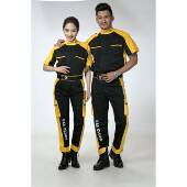 正品 汽 男短袖 4典限s店夏季 汽车美作理容维修修车洗车汽修工服套装