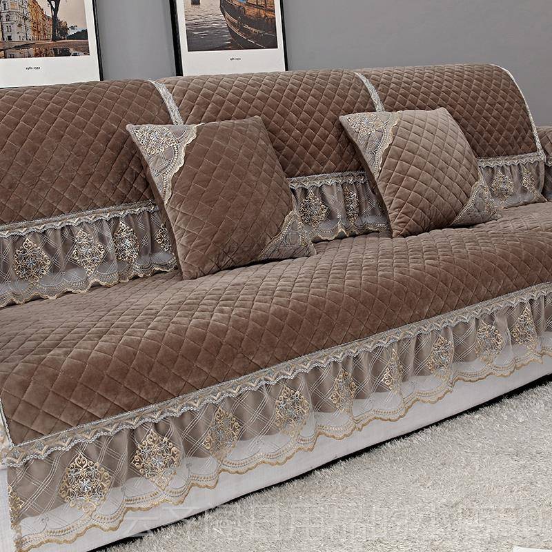 正品沙发毛垫冬季绒滑季通用坐垫高档加厚全包沙防发套罩巾2025新