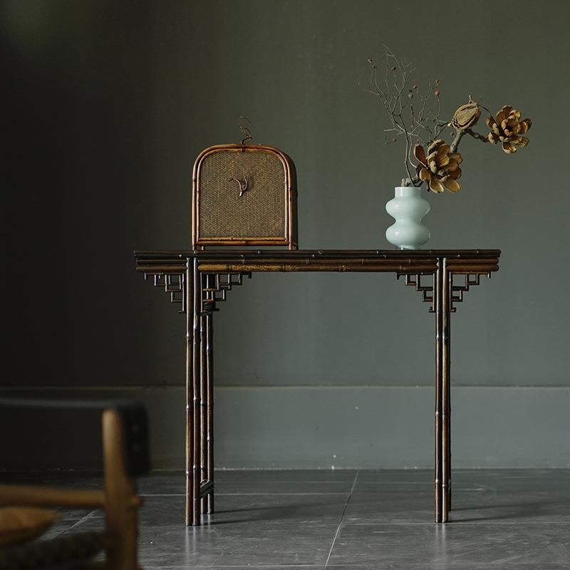 紫竹条案 小款条几平头案台玄关桌精品复古仿古供桌子家具