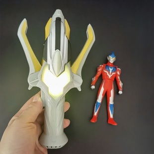 银河火花变身器玩具闪光人偶玩偶不可联动召唤器儿童变形圣剑声光