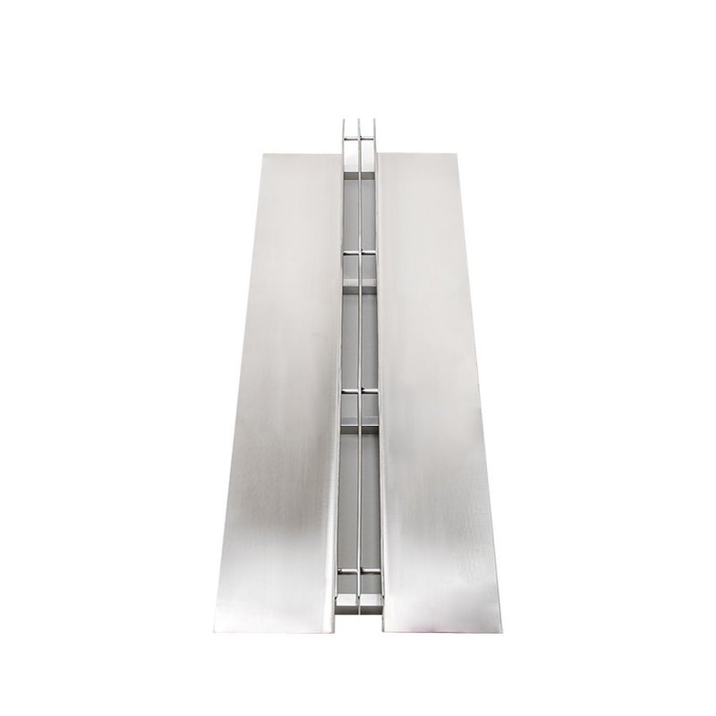 不锈钢线性排水沟盖板庭院花园排水地沟U型槽缝隙式盖板加工定制