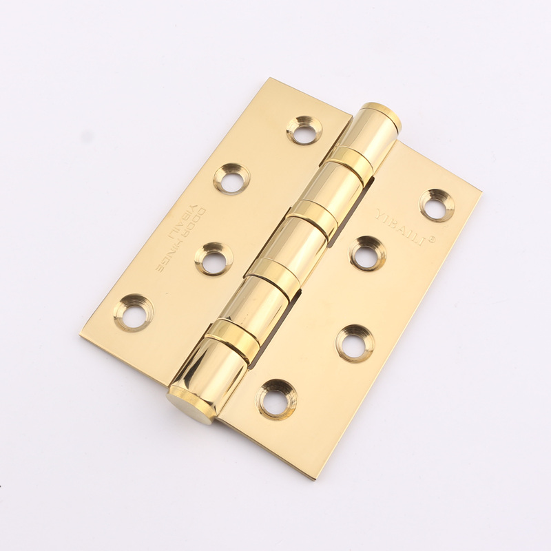 依佰利pvd亮金色合页寸灰黑色不锈钢静音黄古铜合页室内房门铰链