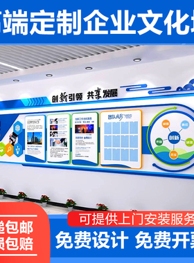 公司企业团队风采励志文化墙定制办公室背景墙面装饰员工照片墙贴