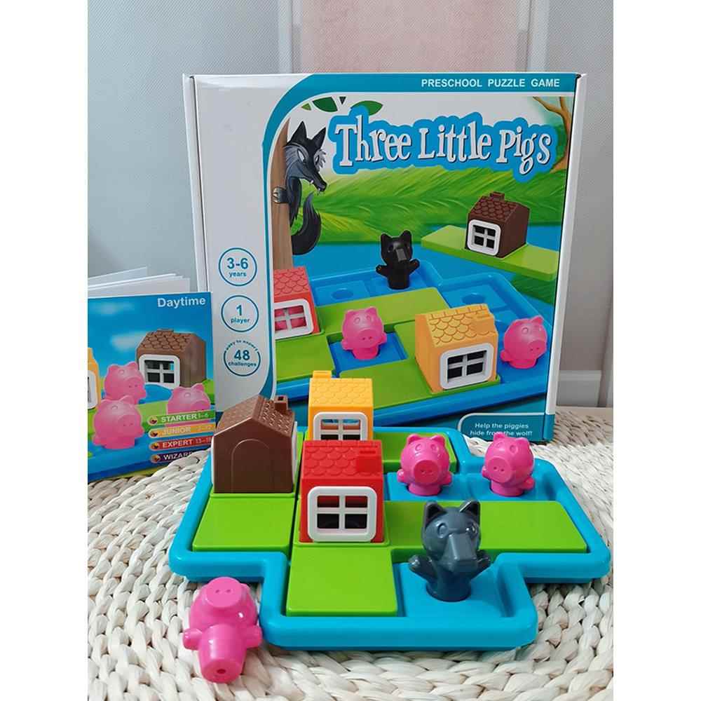 三只小猪桌游小红帽智力闯关儿童专注力逻辑思维益智早教玩具3-4+