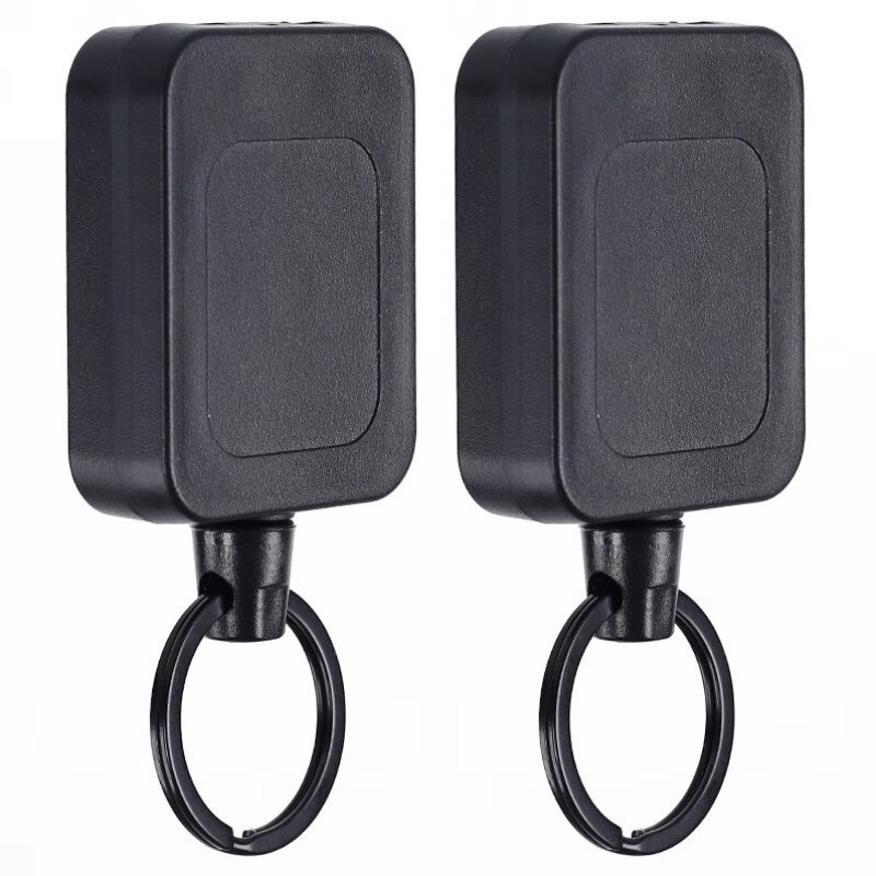 德致易拉得伸缩钢丝绳医生胸牌易拉扣证件夹子护士挂卡伸缩扣工作