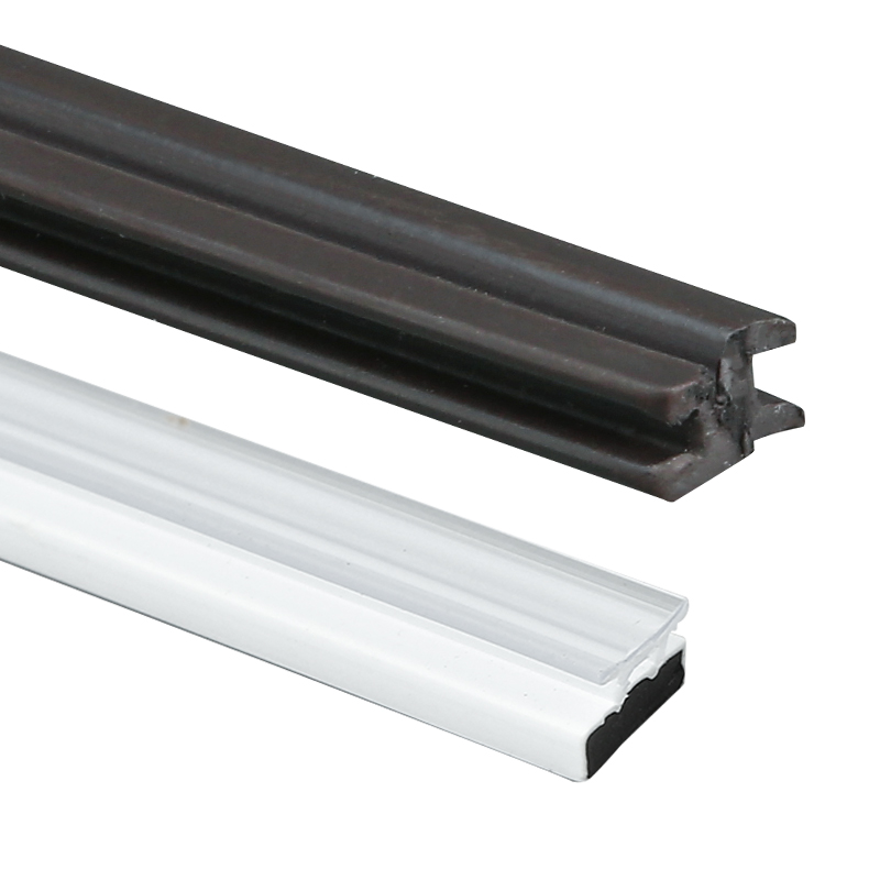 淋浴房配件磁性吸条滑动卡铝槽穿插式玻璃移门PVC密封挡水胶条