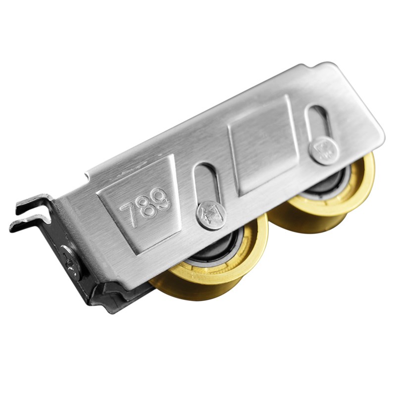 788型铝合金门窗滑轮789型推拉窗户滚轮757不锈钢宽铜轮平移门轮