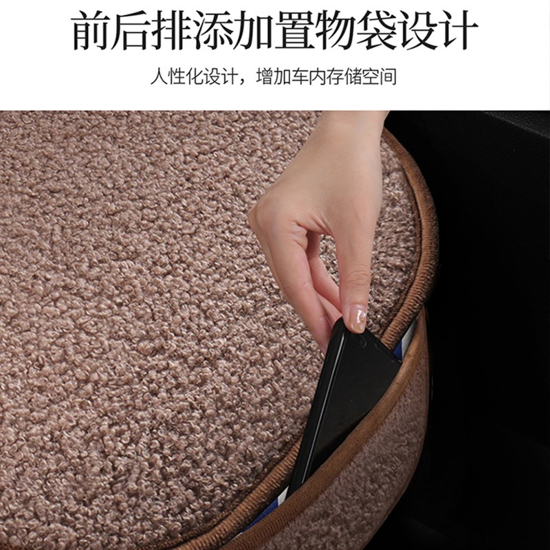 新汽车坐垫冬季羊羔绒保暖车内单片座椅用品垫屁防滑加厚座垫短毛