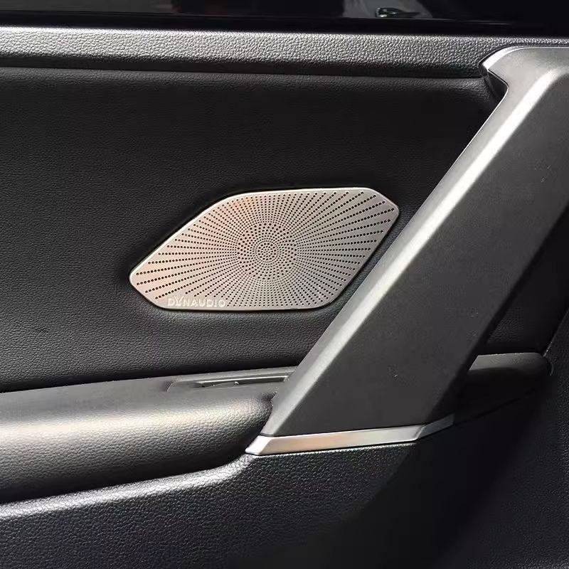 大众探岳车内保护贴车门音响喇叭装饰框亮片丹拿标音响罩喇叭亮条
