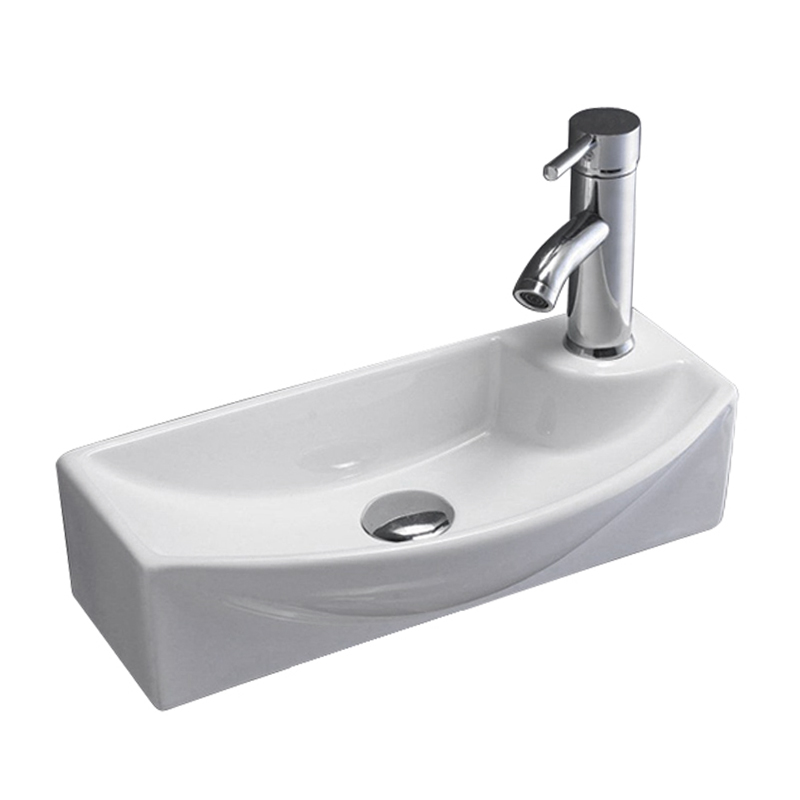 小户型洗手盆窄长型长条壁挂式小尺寸22cm宽阳台挂墙小洗脸盆迷你