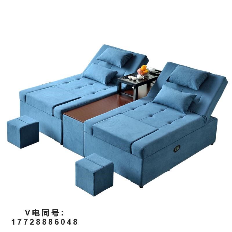 电动泡脚按摩沐足一体床洗浴中心休息床洗脚足疗沙发足浴沙发躺椅