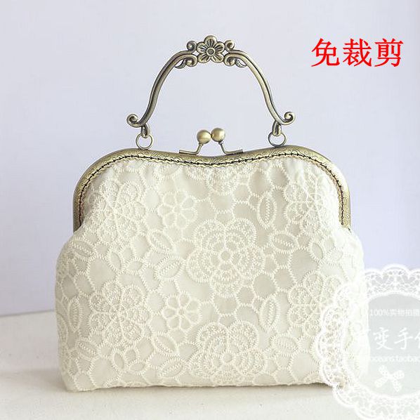 百变手作 20.5CM大口金包 DIY手工材料包 布艺包 手拎斜挎二用