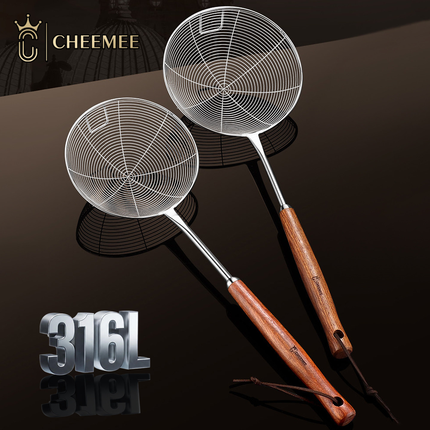 316不锈钢线漏勺挂耳大号笊篱厨房饺子捞面勺火锅漏勺油炸滤网勺,厨房/烹饪用具,漏勺/滤网勺,淘宝优惠券,粉丝福利购,淘宝优惠卷