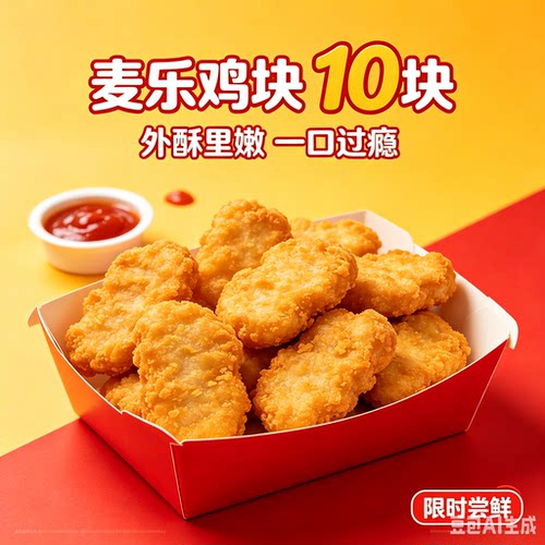 麦当劳麦乐鸡买一送一