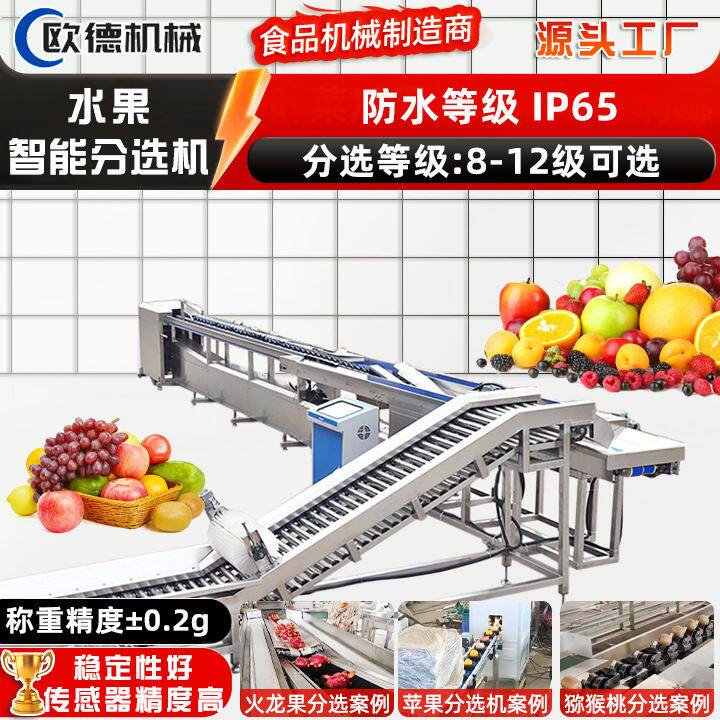 全自动鸭梨称重分选机 火龙果柑橘橙子分级机 智能水果重量分选机