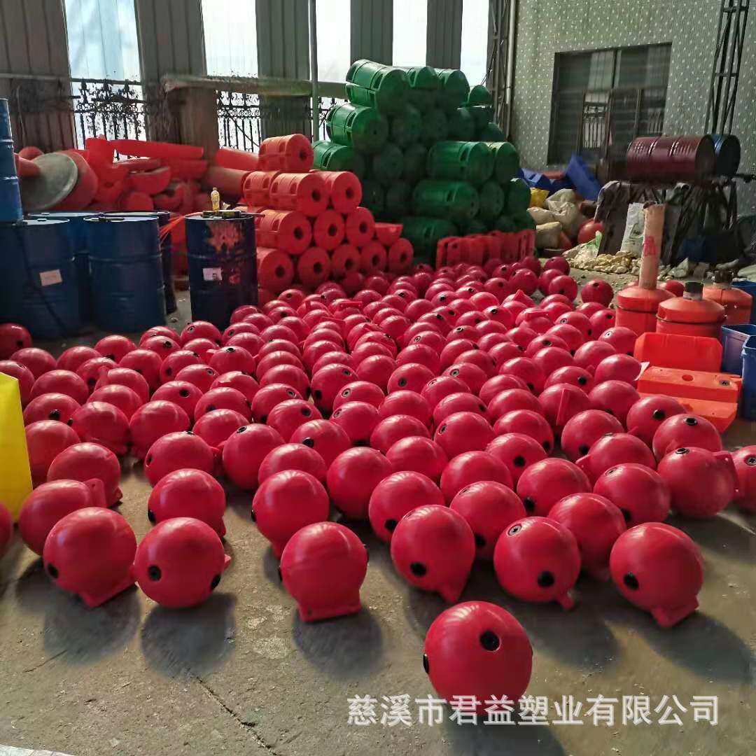 水面漂浮的圆球 LLDPE材质警示浮球 君益塑业滚塑定制