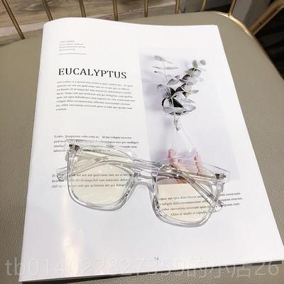 正品G眼镜框女潮复古方形R黑框平光镜镜防蓝光辐射T眼女大框可配M