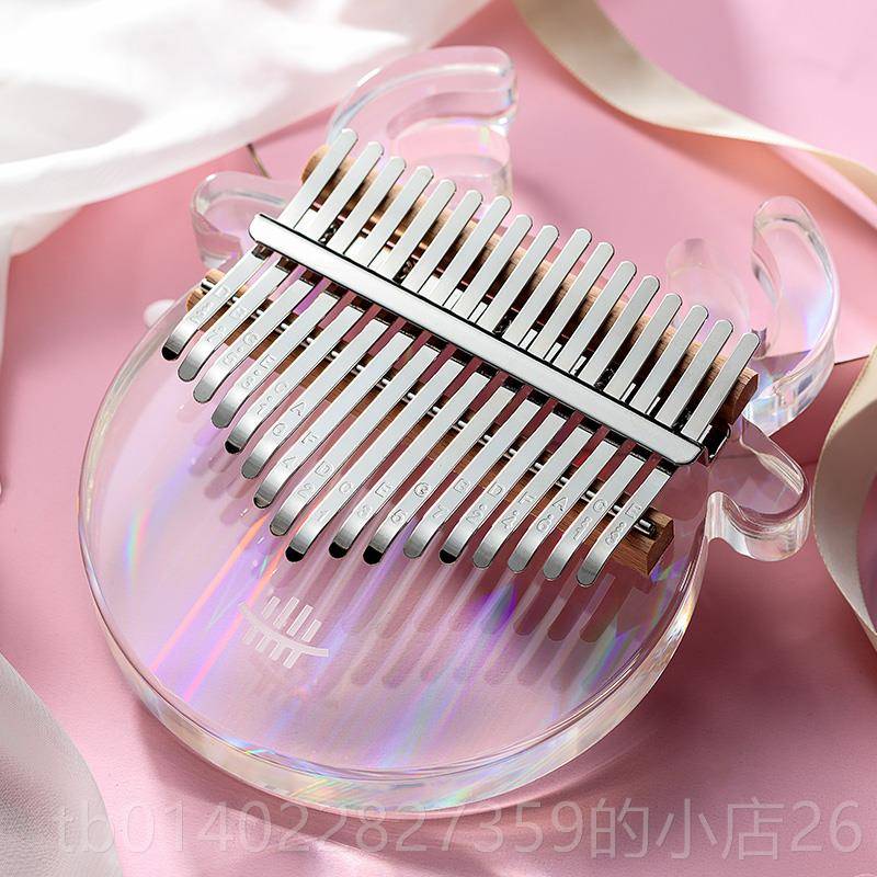 正品鲁儒拇指琴卡林巴琴初学乐者成人透水晶kalimb17明音手琴女生