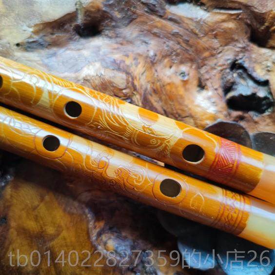 正品龙凤全压花短笛Cdef键g小a厂小B玉屏迅送笛手工礼盒二件