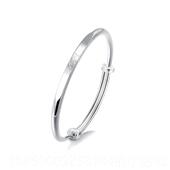 正品 clct里小熊珂维尼手镯银女纯银e年轻款 999足银镯子银饰品生日