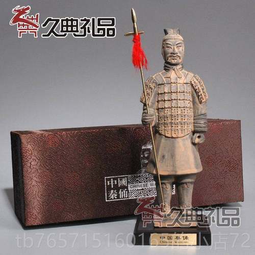 高档安兵马俑摆西件工送户艺品摆件会议出国礼品老外送客纪念品25