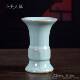 高档汝窑陶瓷笔筒品汝瓷茶办筒书房桌面公桌装 特色节 饰摆日件中式
