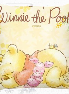 高档o小维尼熊 innie theW Poh 维尼熊 抱枕被床上小被子靠垫抱枕