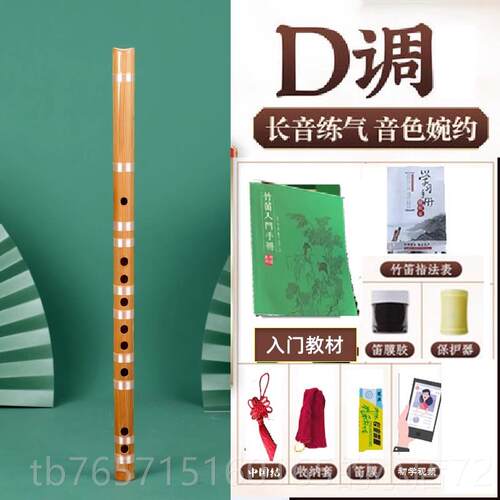 高档然竖笛6音孔初天儿学者f调g调专业成人童高小学生入门民族乐