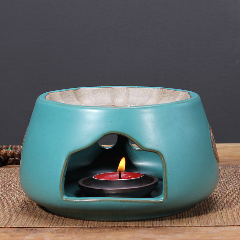 陶瓷温茶器温茶炉蜡烛酒精茶壶底座加热温酒器保温暖茶器茶具配件